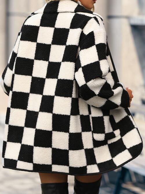 Double Take Checkered Coat