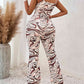 Double Swirl Wide Leg Jumpsuit