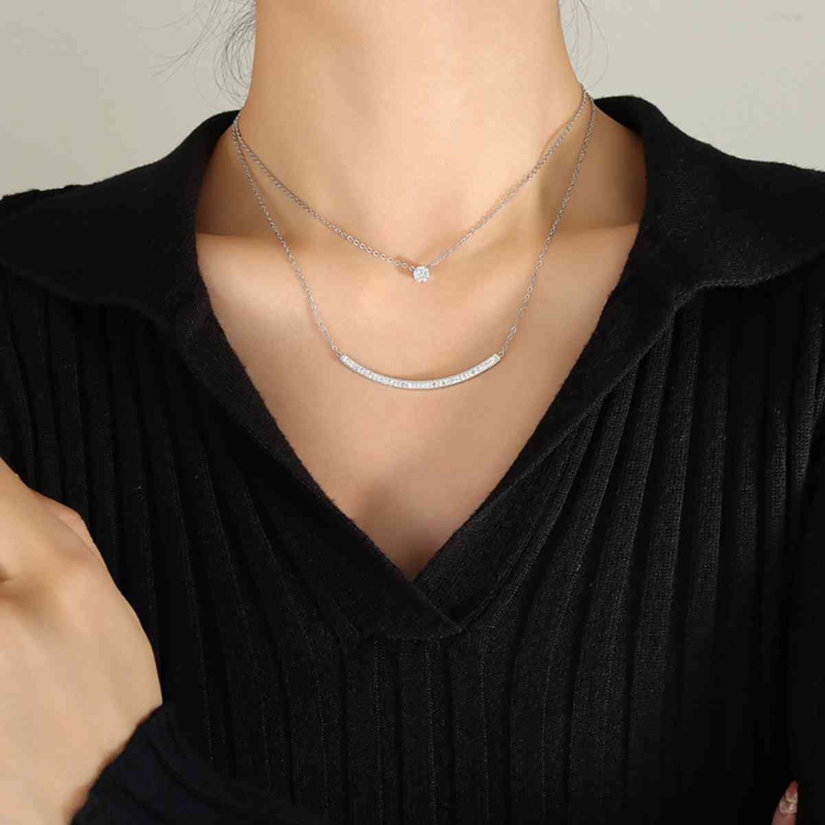 Center of Attention Double-Layered Necklace