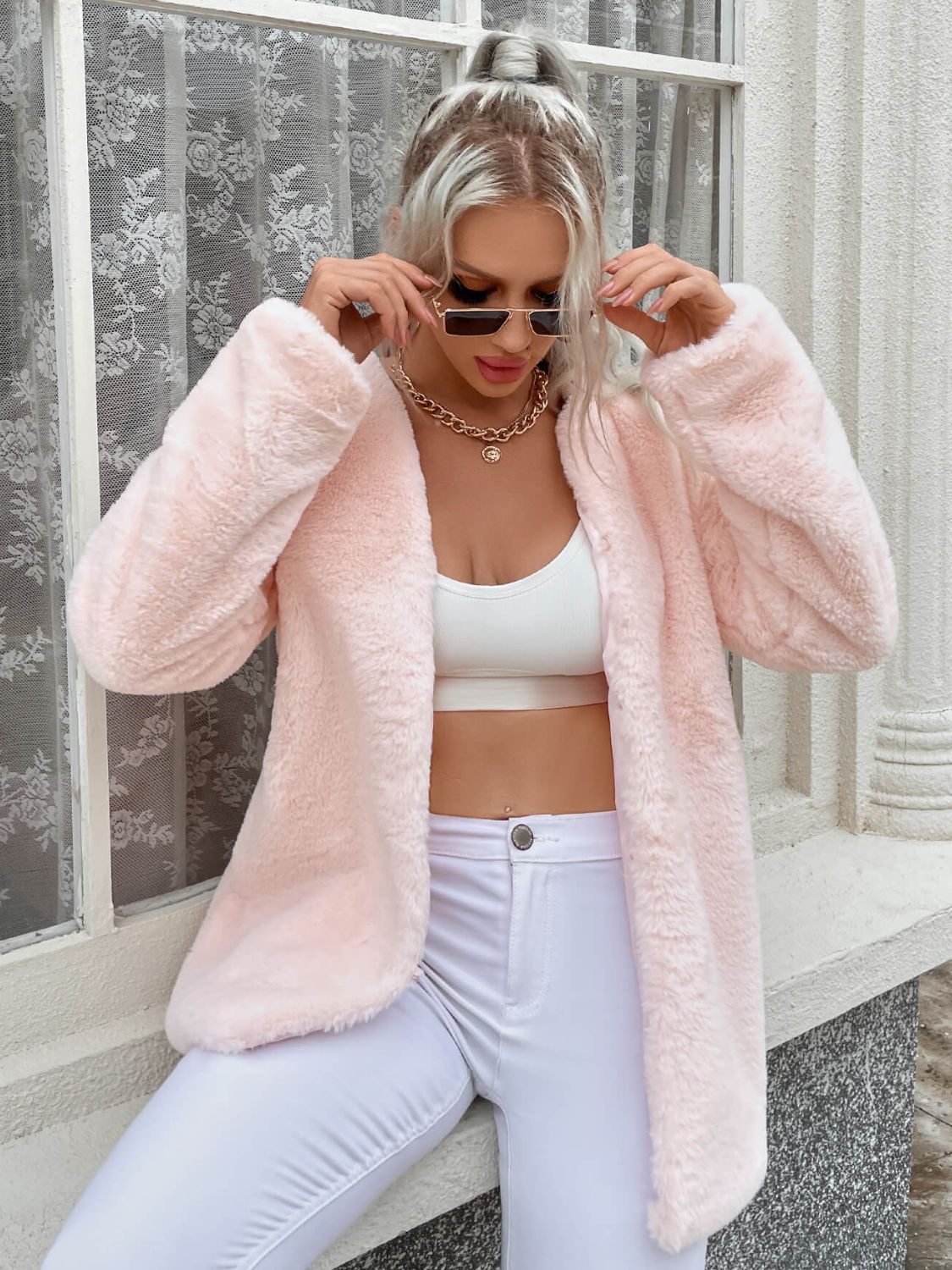 Pink Power Teddy Jacket