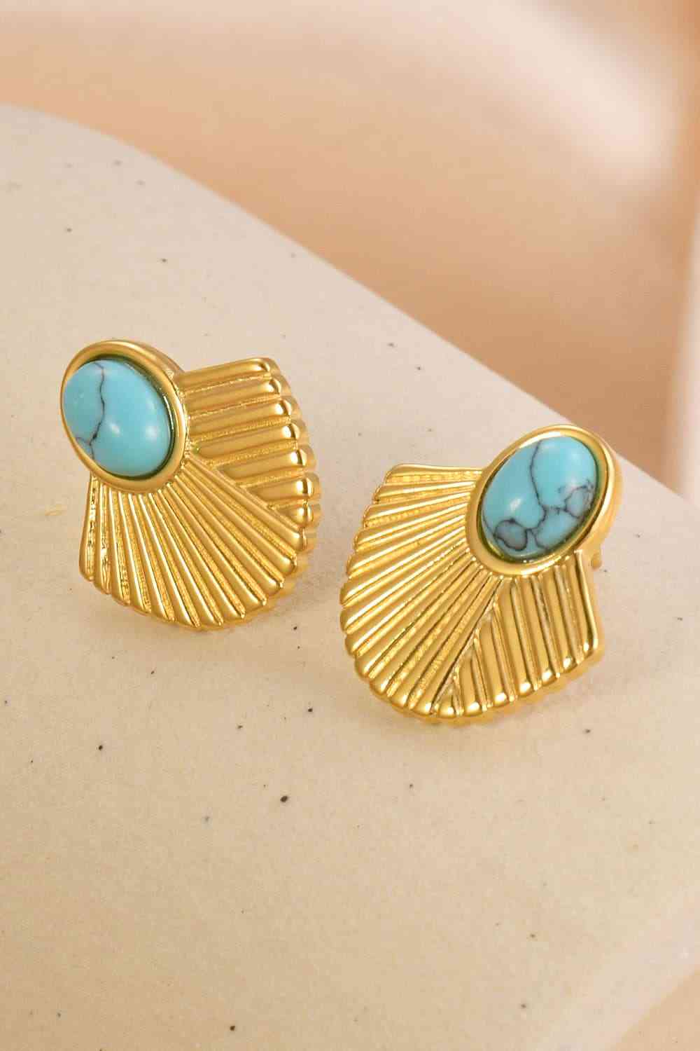 Dana Turquoise  Stud Earrings