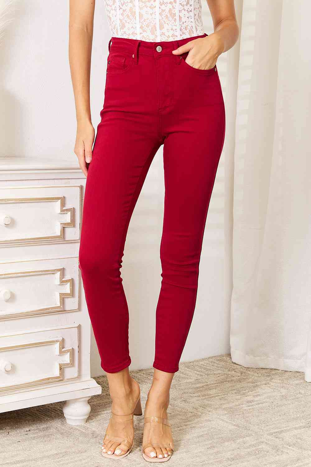 Keep Up High Waist Skinny Jeans