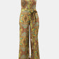 Chic Curvy No Time Printed Jumpsuit with Pockets