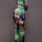 Chic Amor Passion Plunge Neck Maxi Dress