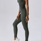 Wide Strap Sleeveless Active Jumpsuit