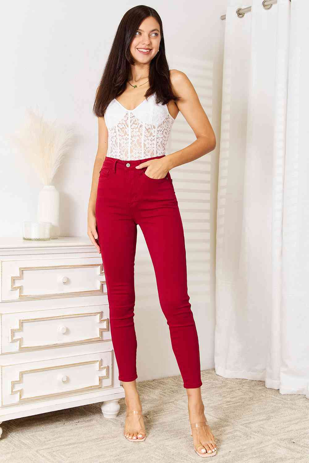 Keep Up High Waist Skinny Jeans