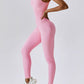 Wide Strap Sleeveless Active Jumpsuit