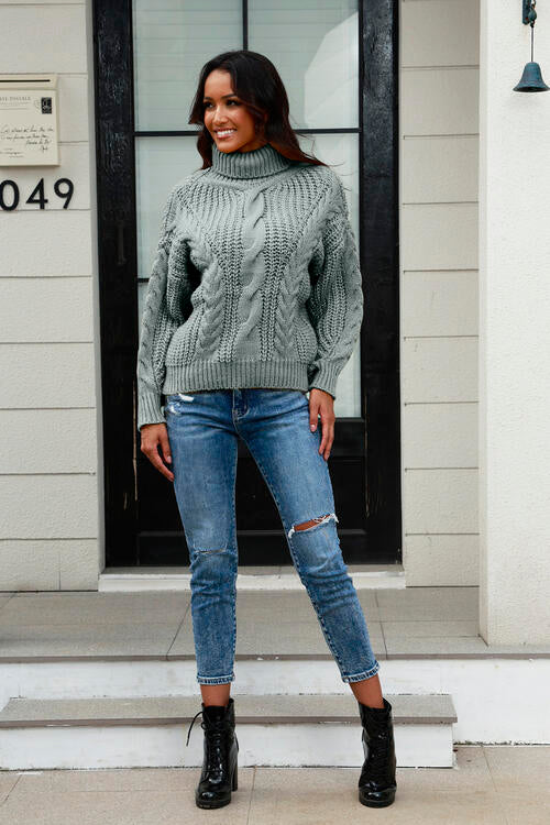 Miss Prissy Cable-Knit Sweater