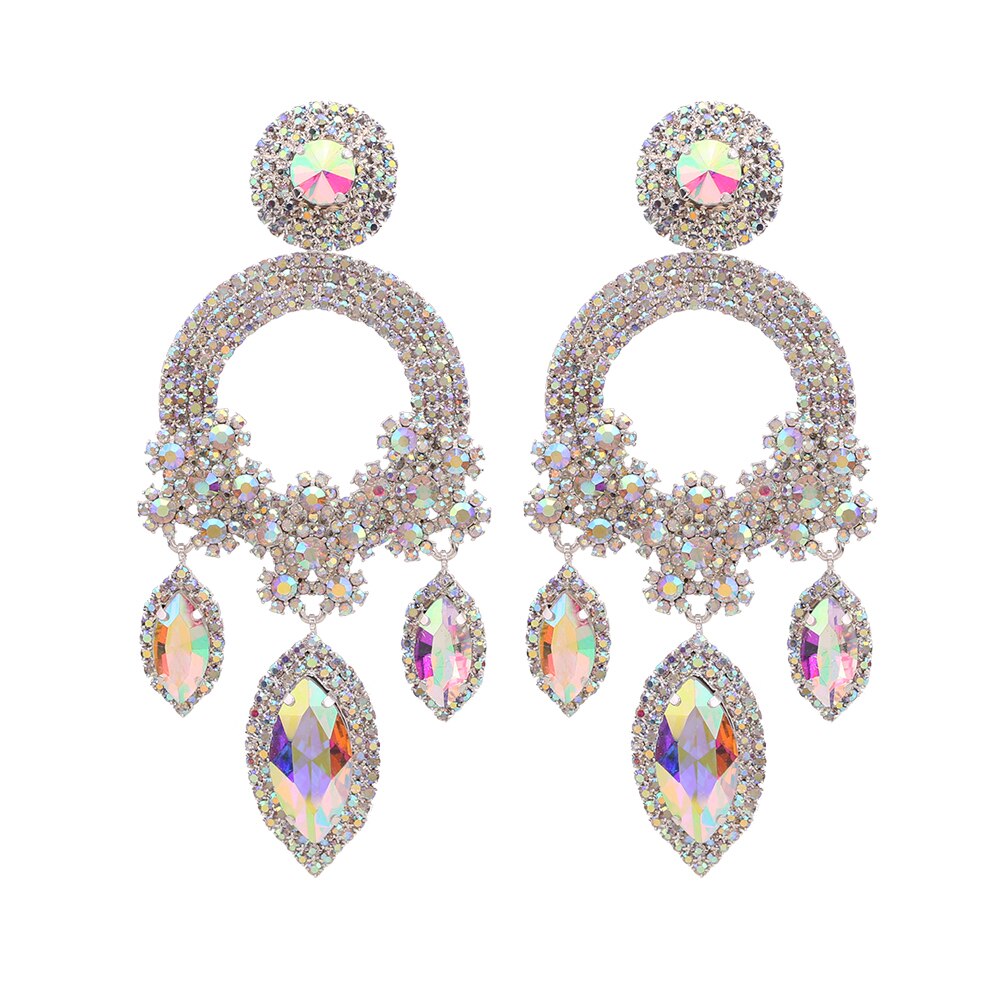 Ms. Diva Crystal Rhinestone Drop Earrings