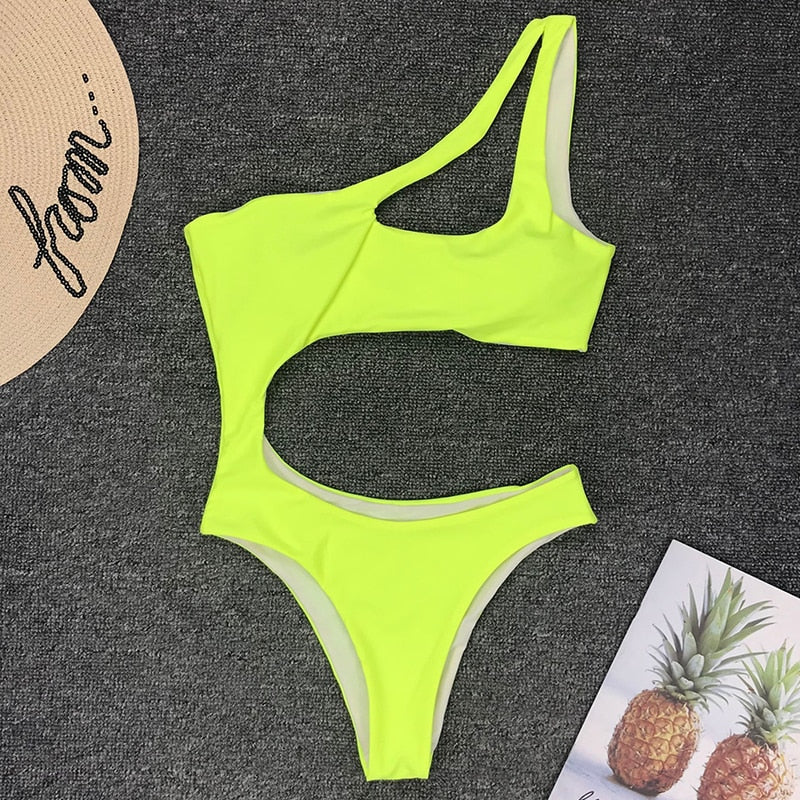 Angel Too Sexy One Shoulder High Cut Monokini