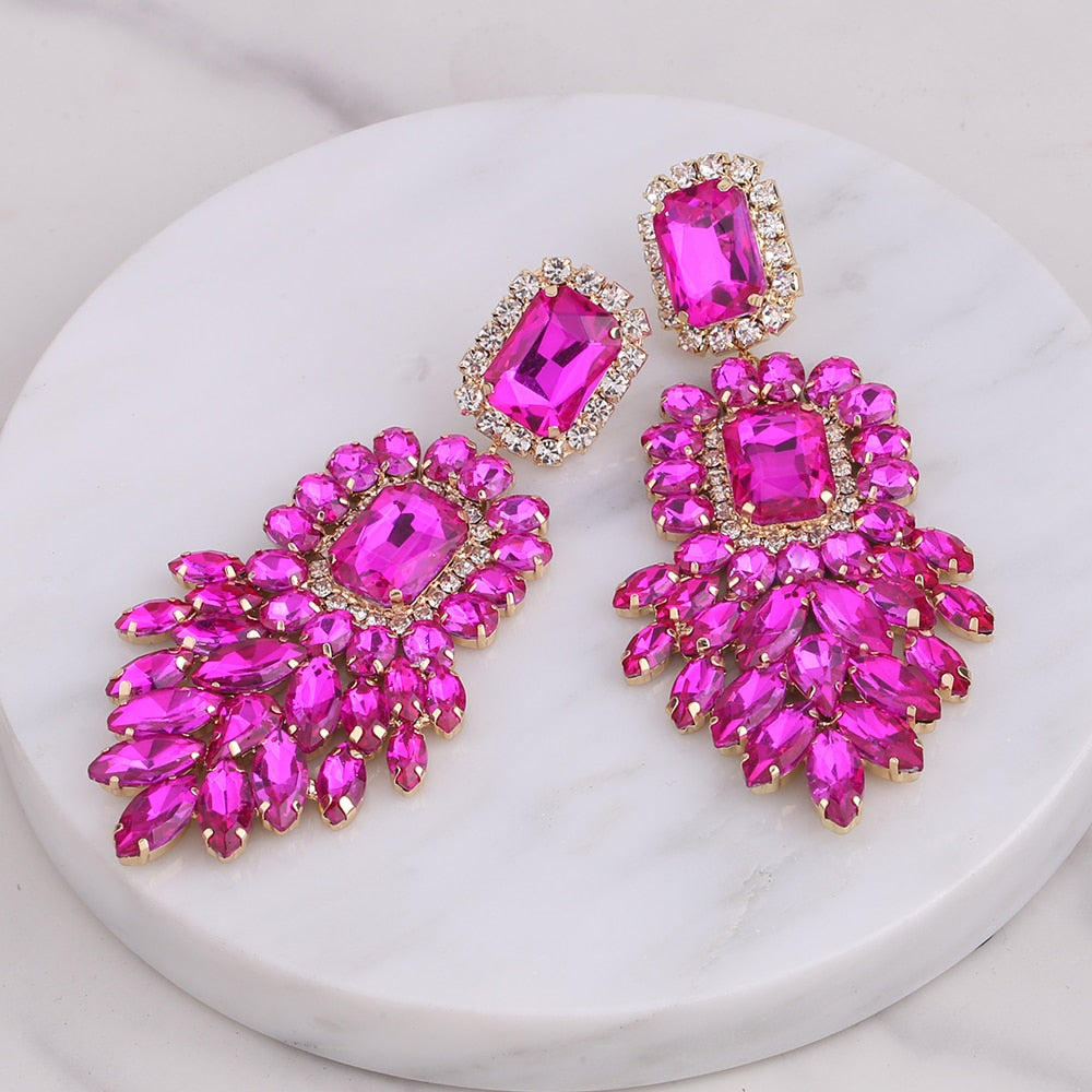 Madonna Crystal Rhinestone Earrings