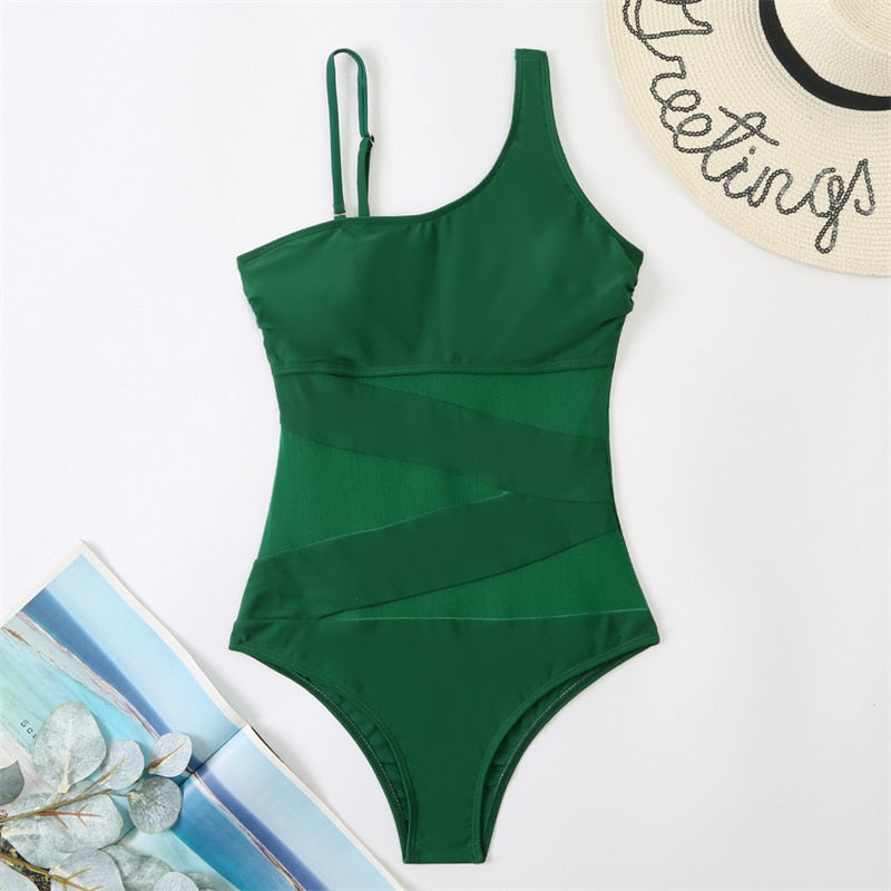 Too Sexy Mesh Monokini Bathing Suit