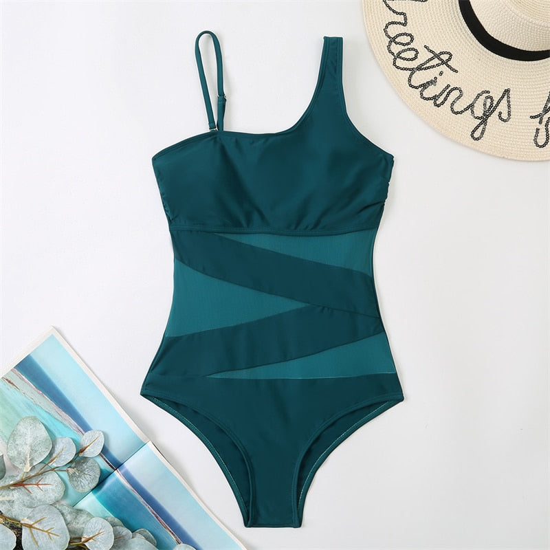 Too Sexy Mesh Monokini Bathing Suit