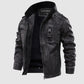Mens Faux Leather Motorcycle Jacket