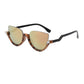 Crystal Half Frame Cat Eye Sunglasses
