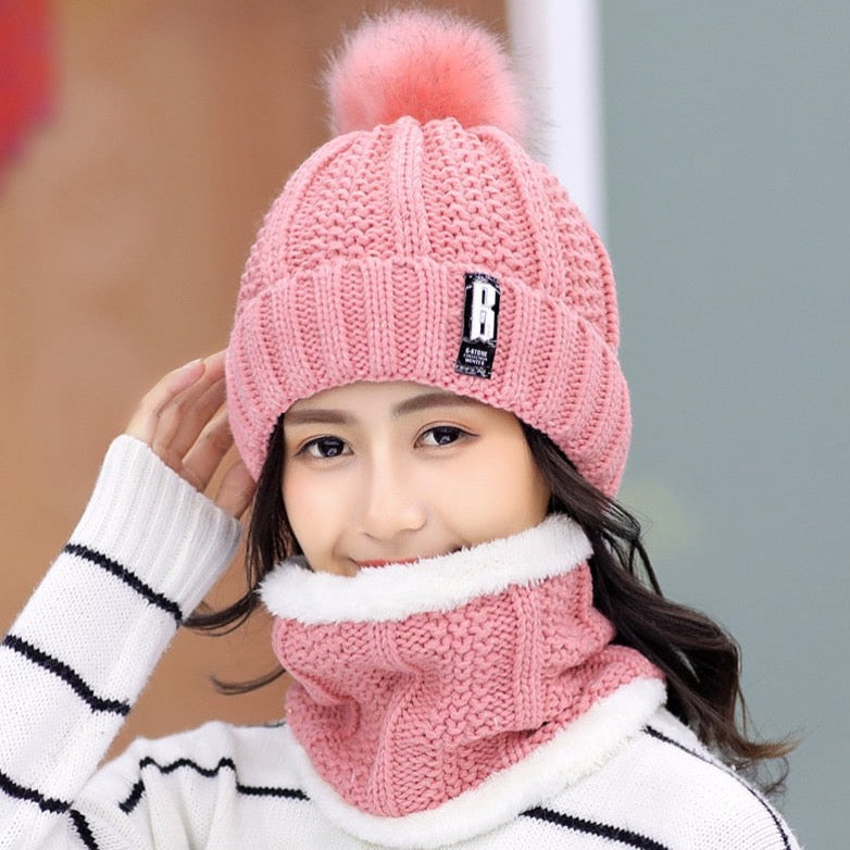 Baby Its Cold Knitted Beanies Set