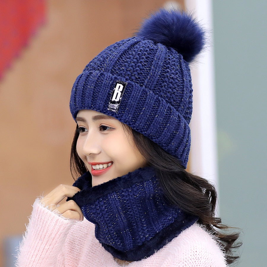 Baby Its Cold Knitted Beanies Set