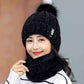 Baby Its Cold Knitted Beanies Set