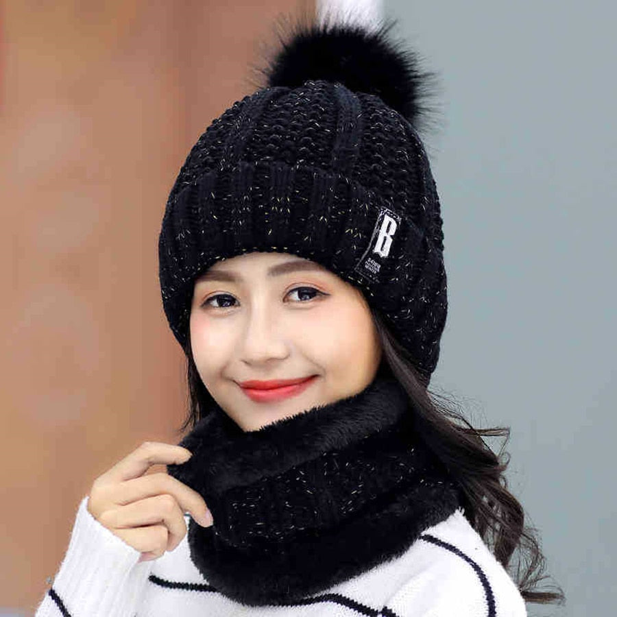 Baby Its Cold Knitted Beanies Set