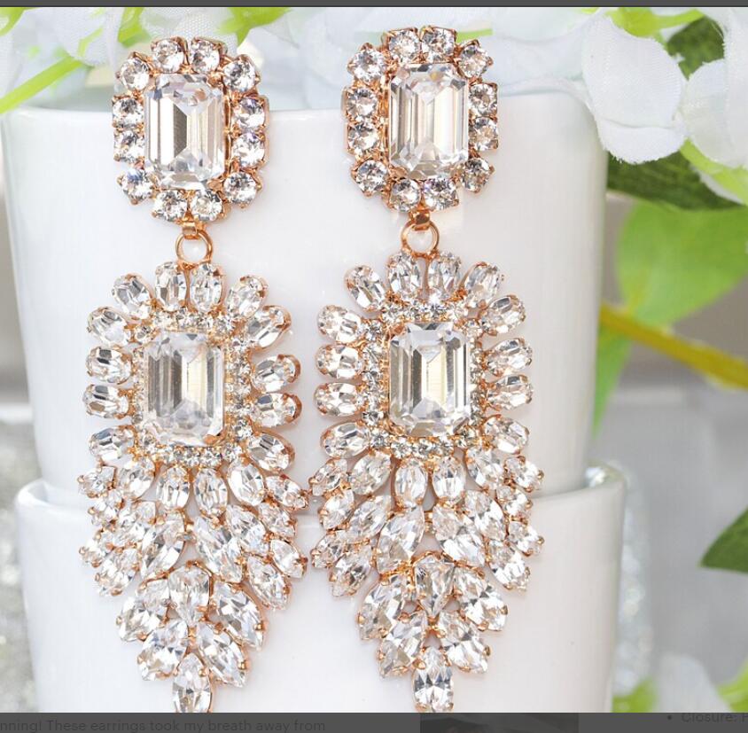 Madonna Crystal Rhinestone Earrings