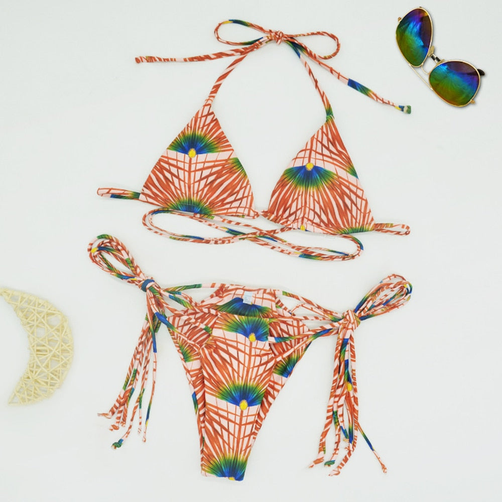 Exotic Brazilian Bandage Bikini Set