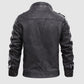 Mens Faux Leather Motorcycle Jacket