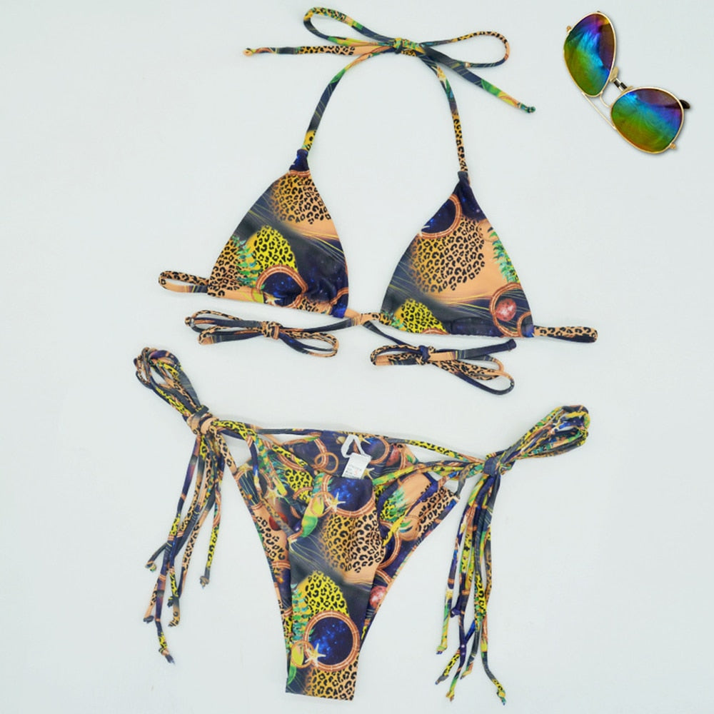 Exotic Brazilian Bandage Bikini Set