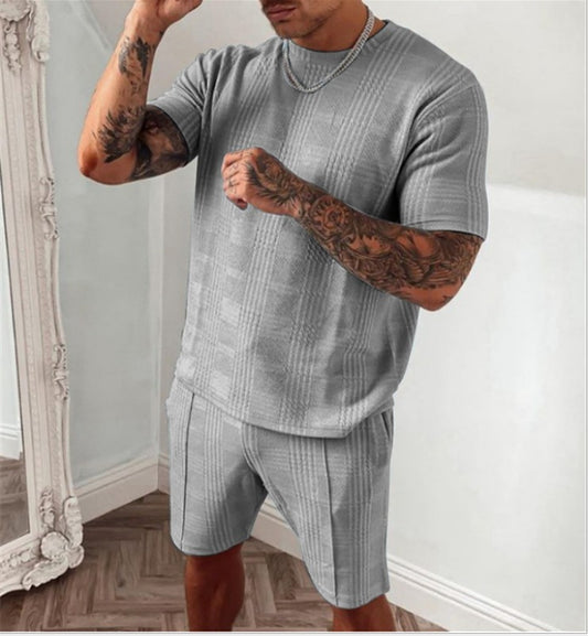 His Cross-Border Short Sleeve Shorts Set