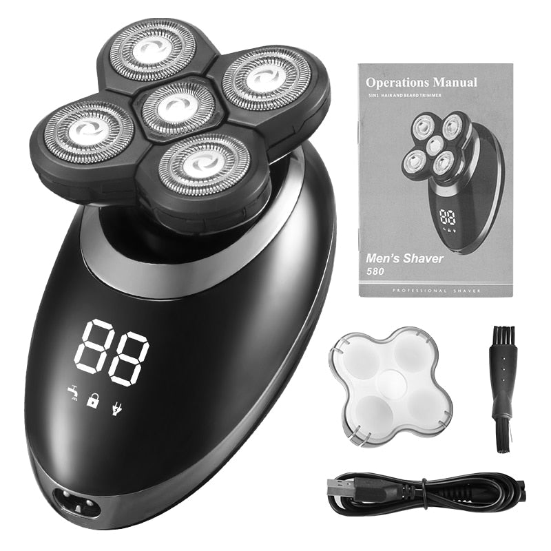 Rechargeable Waterproof Electric Shaver Grooming Kit