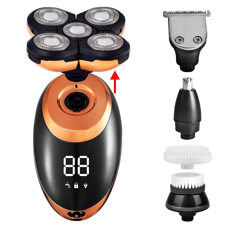 Rechargeable Waterproof Electric Shaver Grooming Kit