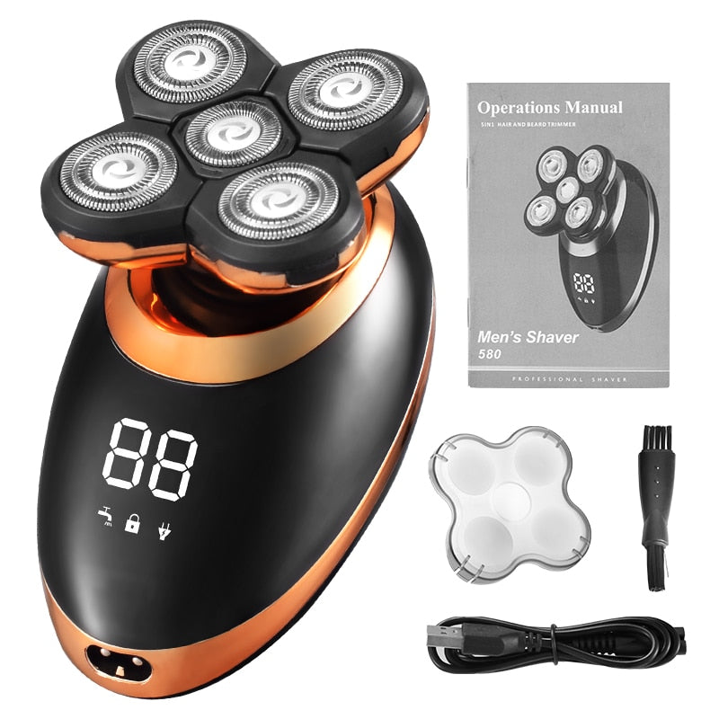 Rechargeable Waterproof Electric Shaver Grooming Kit