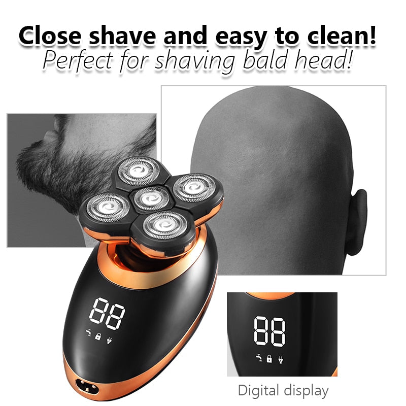 Rechargeable Waterproof Electric Shaver Grooming Kit