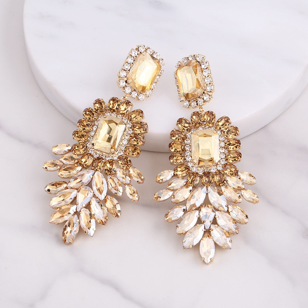 Madonna Crystal Rhinestone Earrings