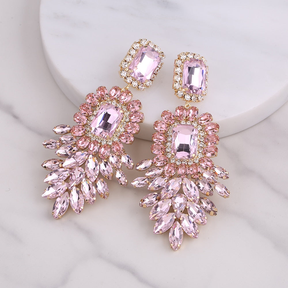 Madonna Crystal Rhinestone Earrings