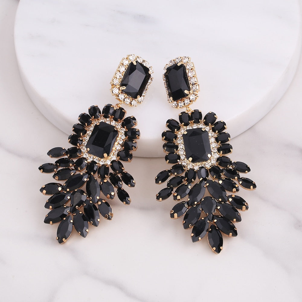 Madonna Crystal Rhinestone Earrings