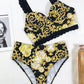 Feme Push Up High Waist Bikini Set