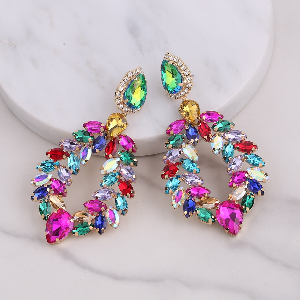 Madonna Crystal Rhinestone Earrings