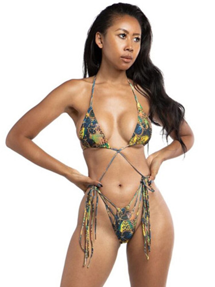 Exotic Brazilian Bandage Bikini Set