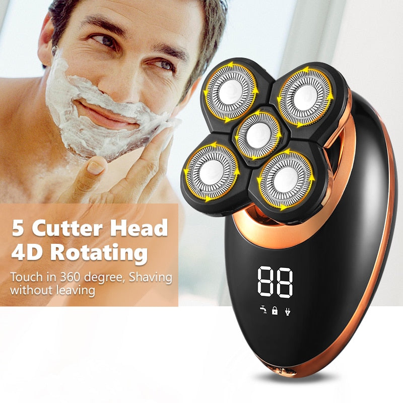 Rechargeable Waterproof Electric Shaver Grooming Kit