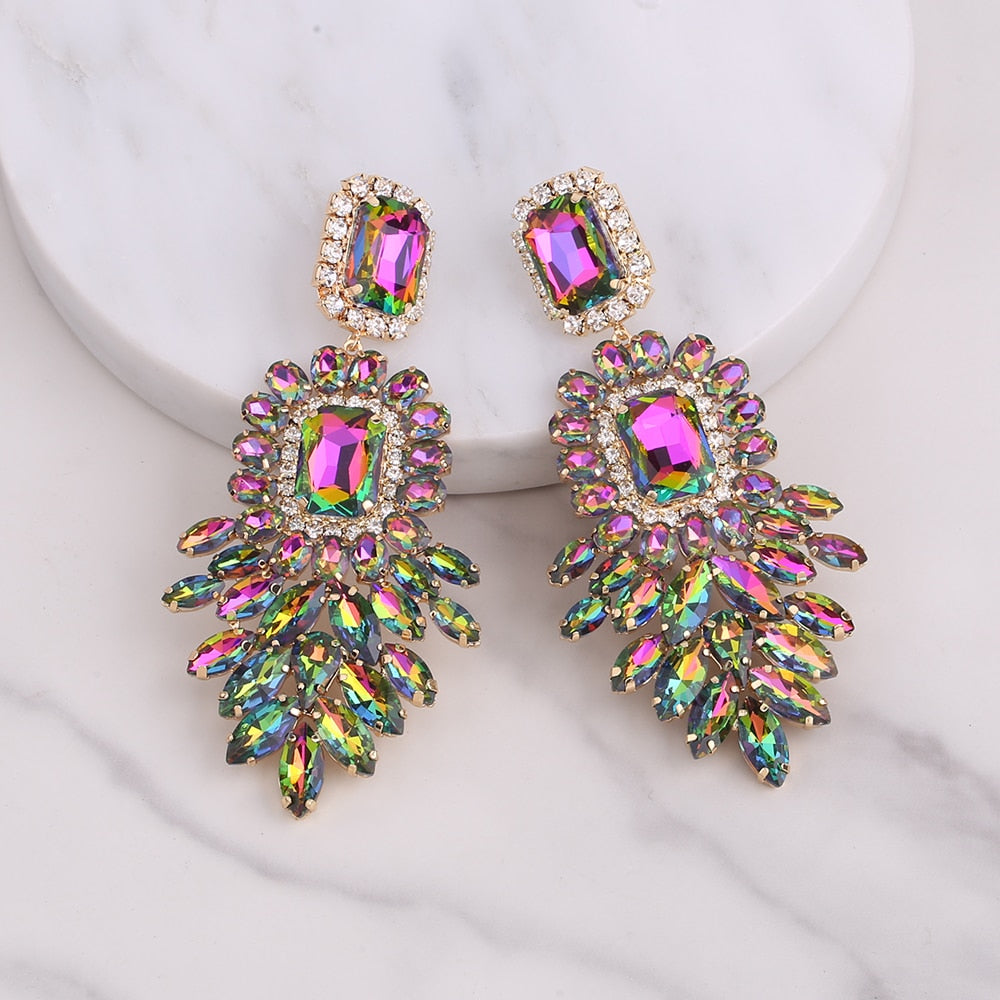 Madonna Crystal Rhinestone Earrings