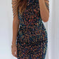In A Daze Off Shoulder Gold Sequin Dress