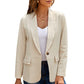 Rich Flex Lapel Collar Button Blazer