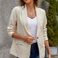 Rich Flex Lapel Collar Button Blazer