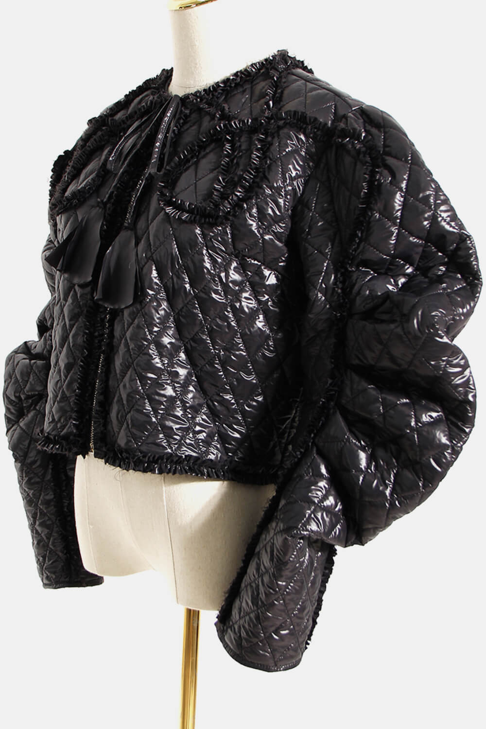 Renaissance Frill Zip-Up Puffer Jacket