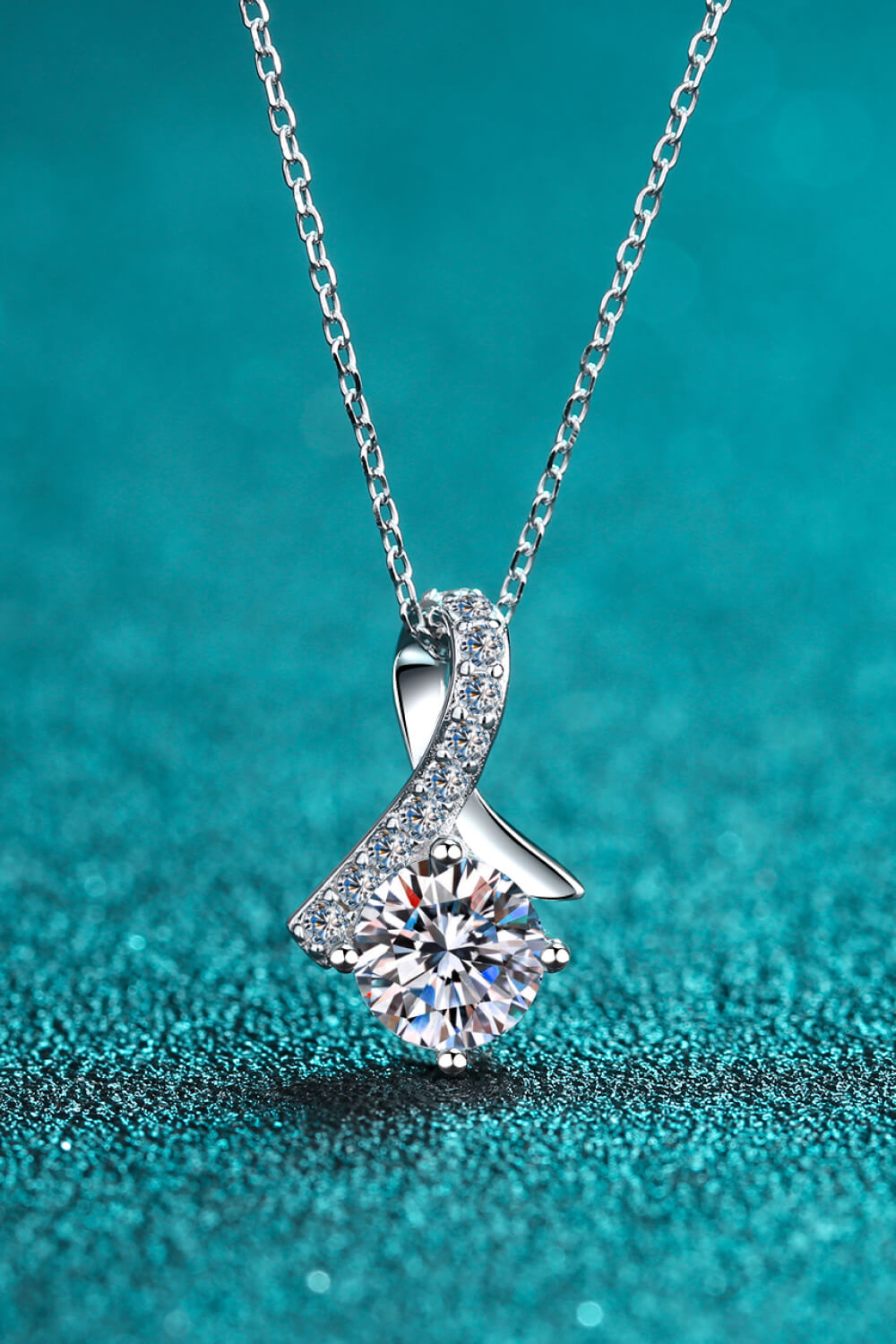 Simply Chic Moissanite Pendant Necklace