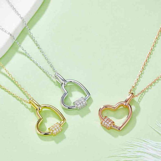 Cherish Moissanite  Heart Shape Necklace