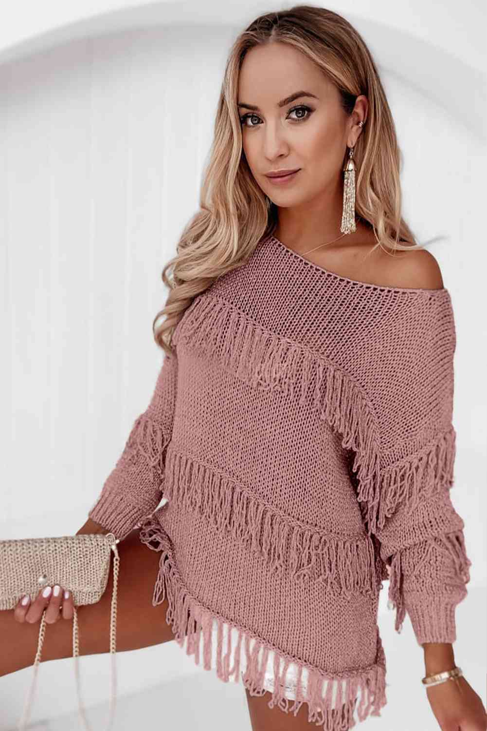 Chic Dior Fringe Sweater