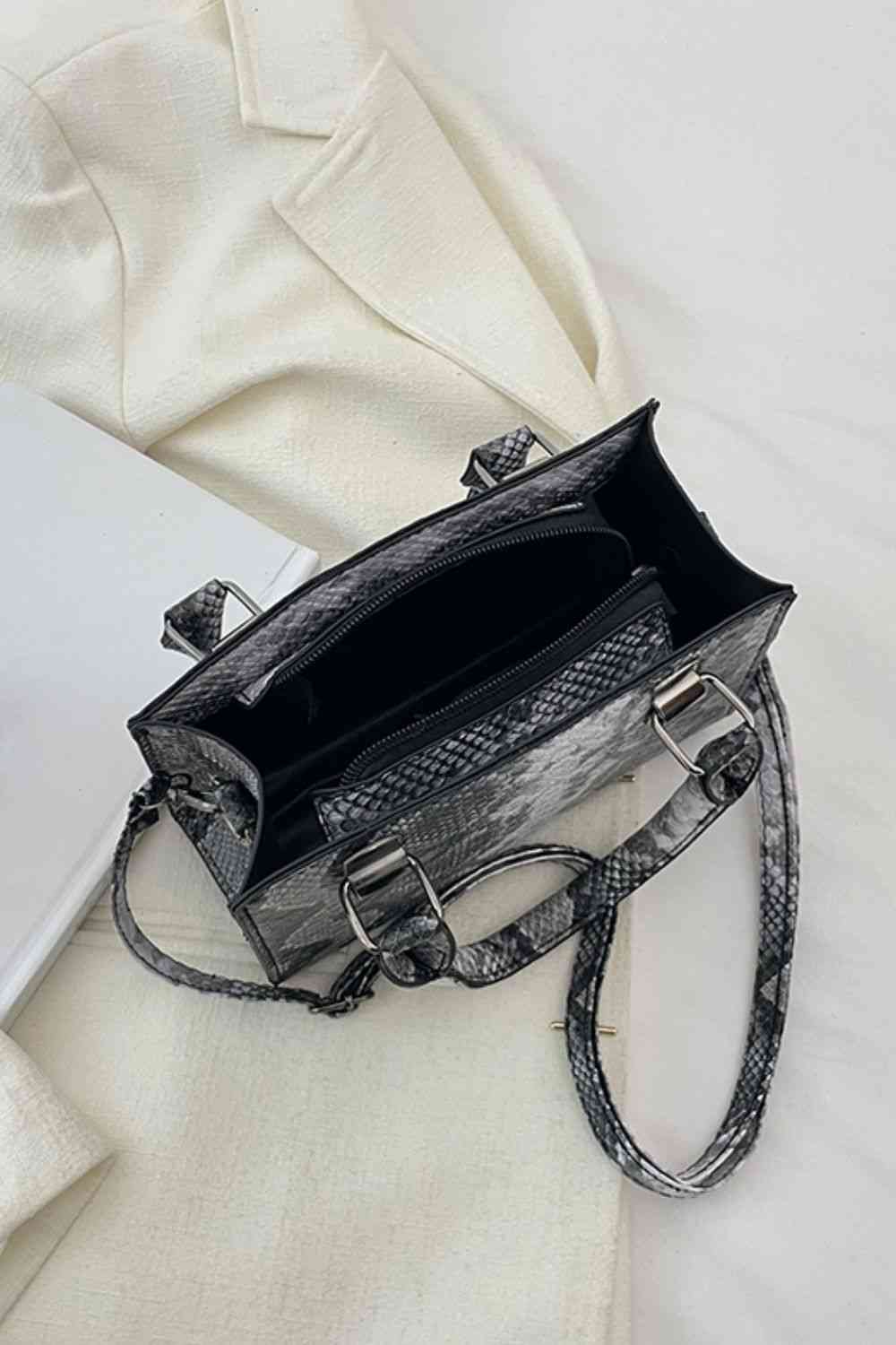 So Chic Snakeskin Handbag