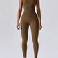 Wide Strap Sleeveless Active Jumpsuit