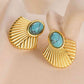 Dana Turquoise  Stud Earrings
